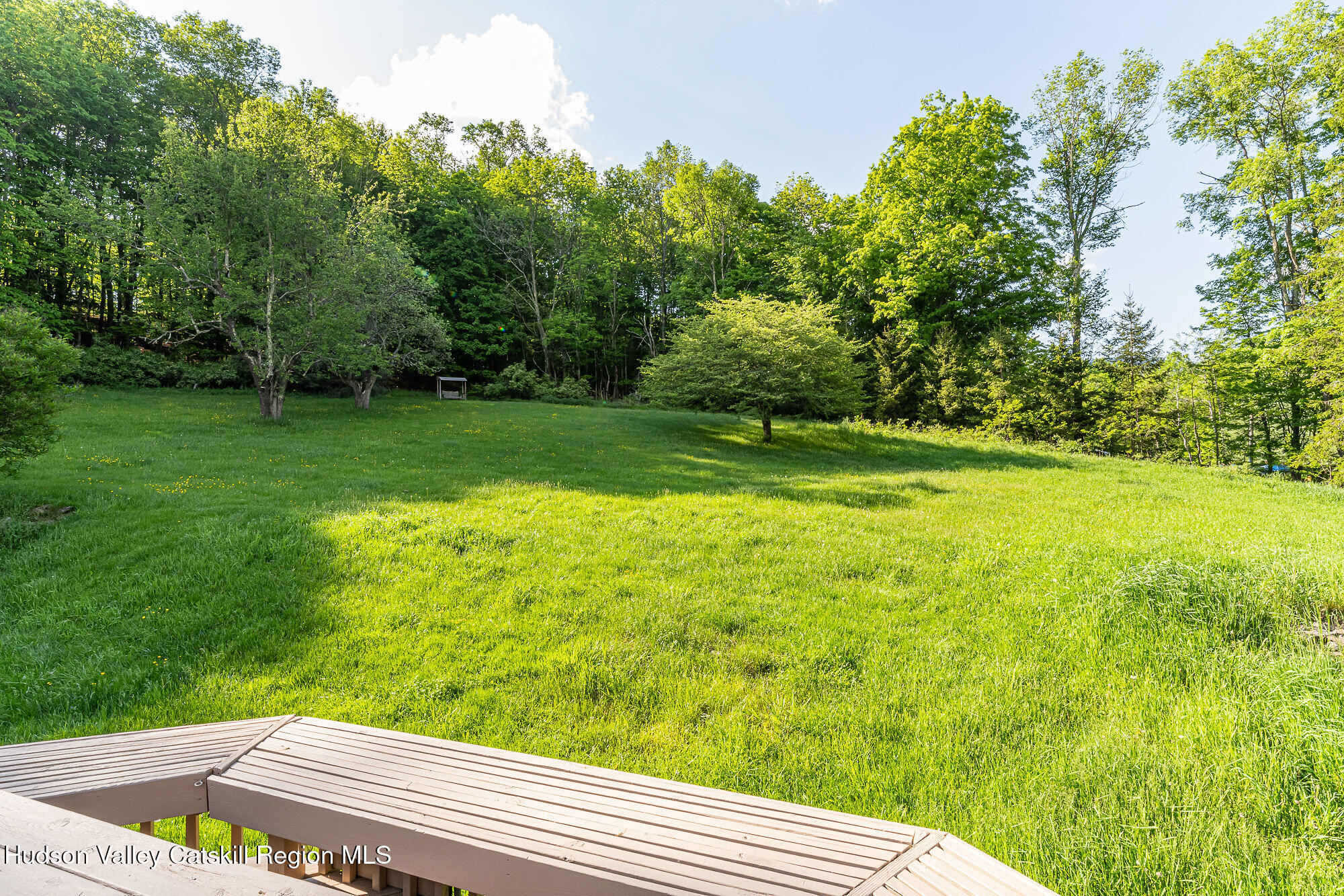 6841 County Highway Denver, NY 12421 - Photo 32 of 36 a view of a yard with wooden fence