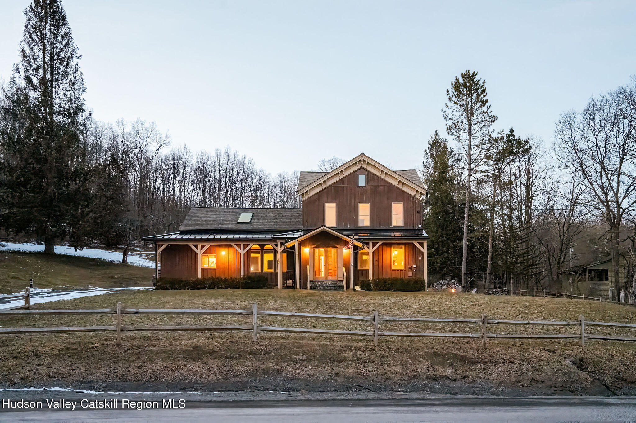 6841 County Highway Denver, NY 12421 - Photo 33 of 36 a front view of a house with a yard