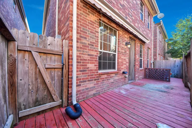 a view of front door of house