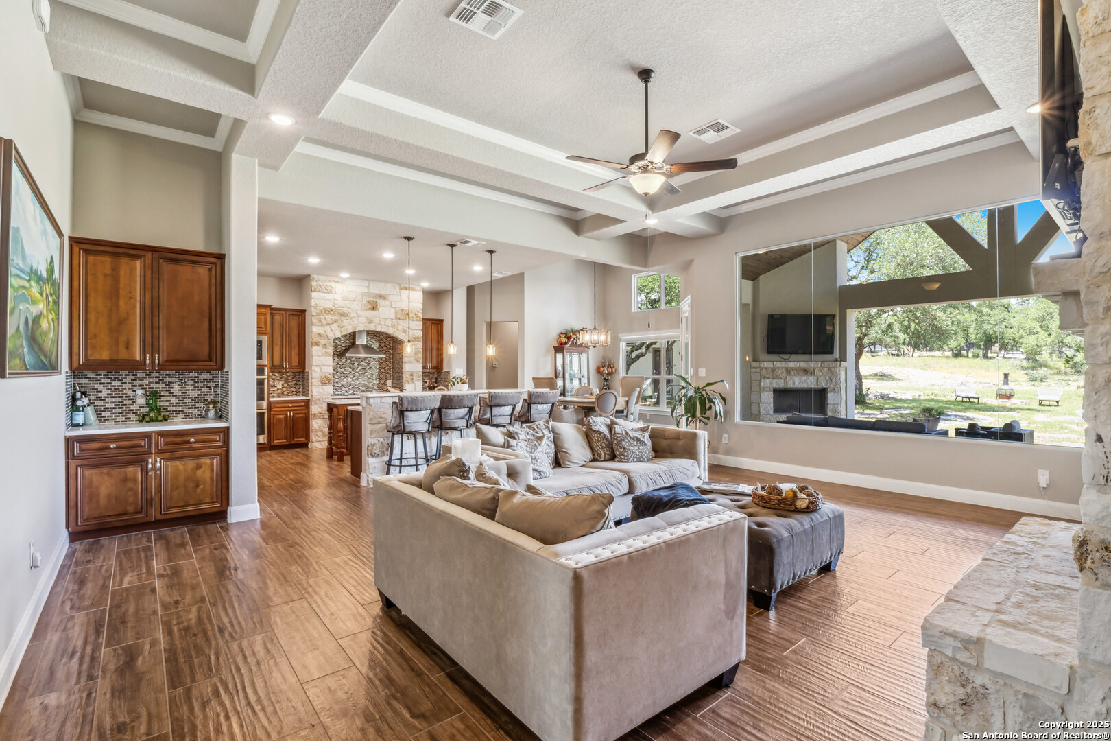 2319 Cascada Parkway Spring Branch, TX 78070 - Photo 3 of 32 a living room with furniture and a large window
