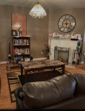6706 South Parnell Avenue Chicago, IL 60621 - Photo 18 of 21 a living room with furniture and a fireplace