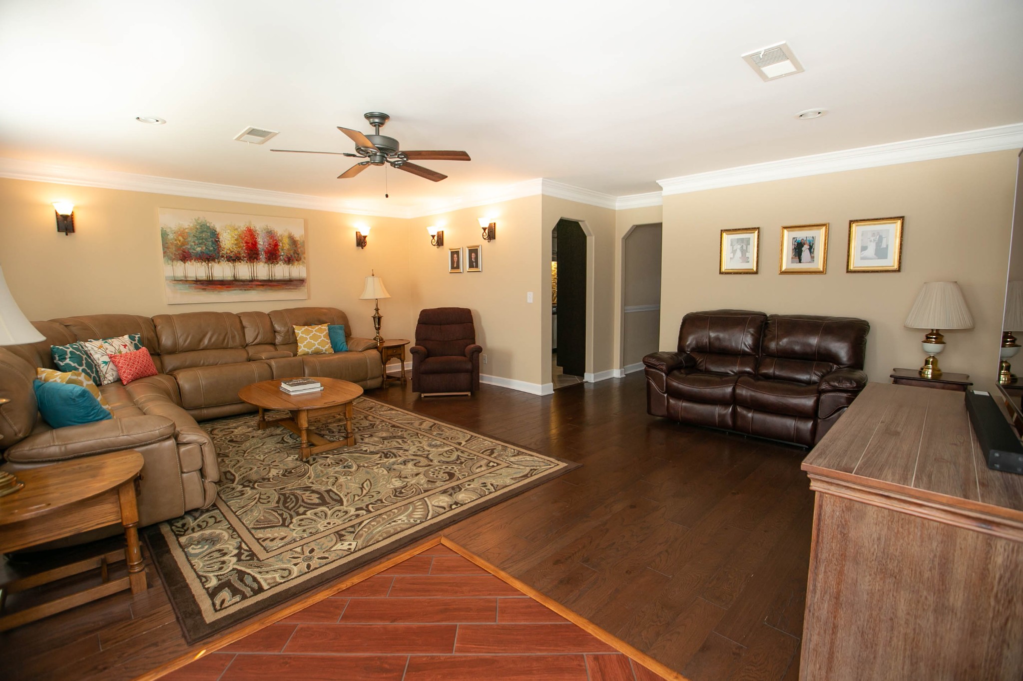 1321 General George Patton Road Nashville, TN 37221 - Photo 5 of 29 a living room with furniture and a chandelier