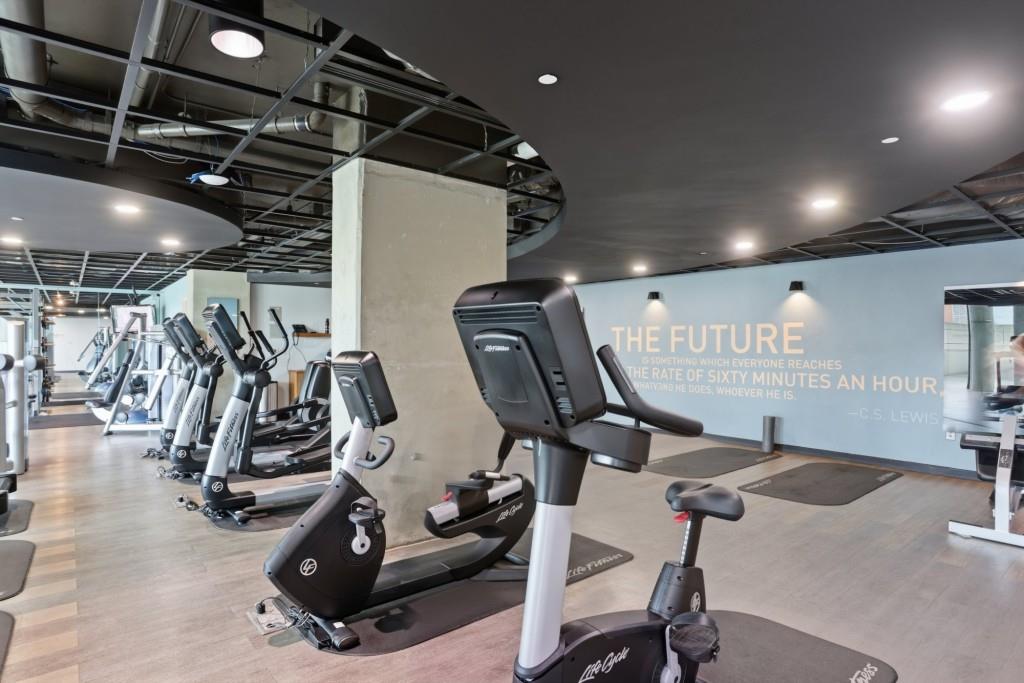 361 17th Street Northwest, Unit 1720 Atlanta, GA 30363 - Photo 28 of 38 a view of a room with gym equipment