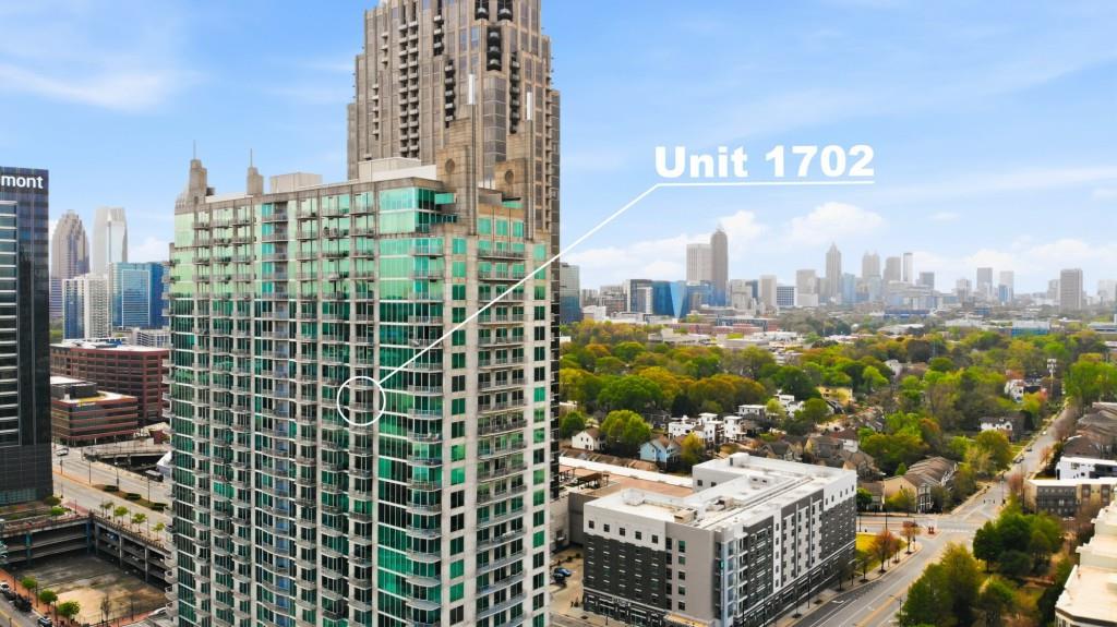 361 17th Street Northwest, Unit 1720 Atlanta, GA 30363 - Photo 36 of 38 a view of a city with tall buildings