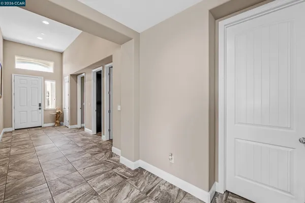 a view of a room with a wardrobe space