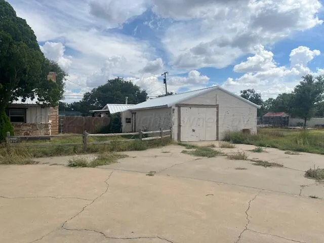 a view of a house with a patio