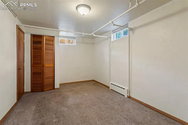 a room with storage and utility