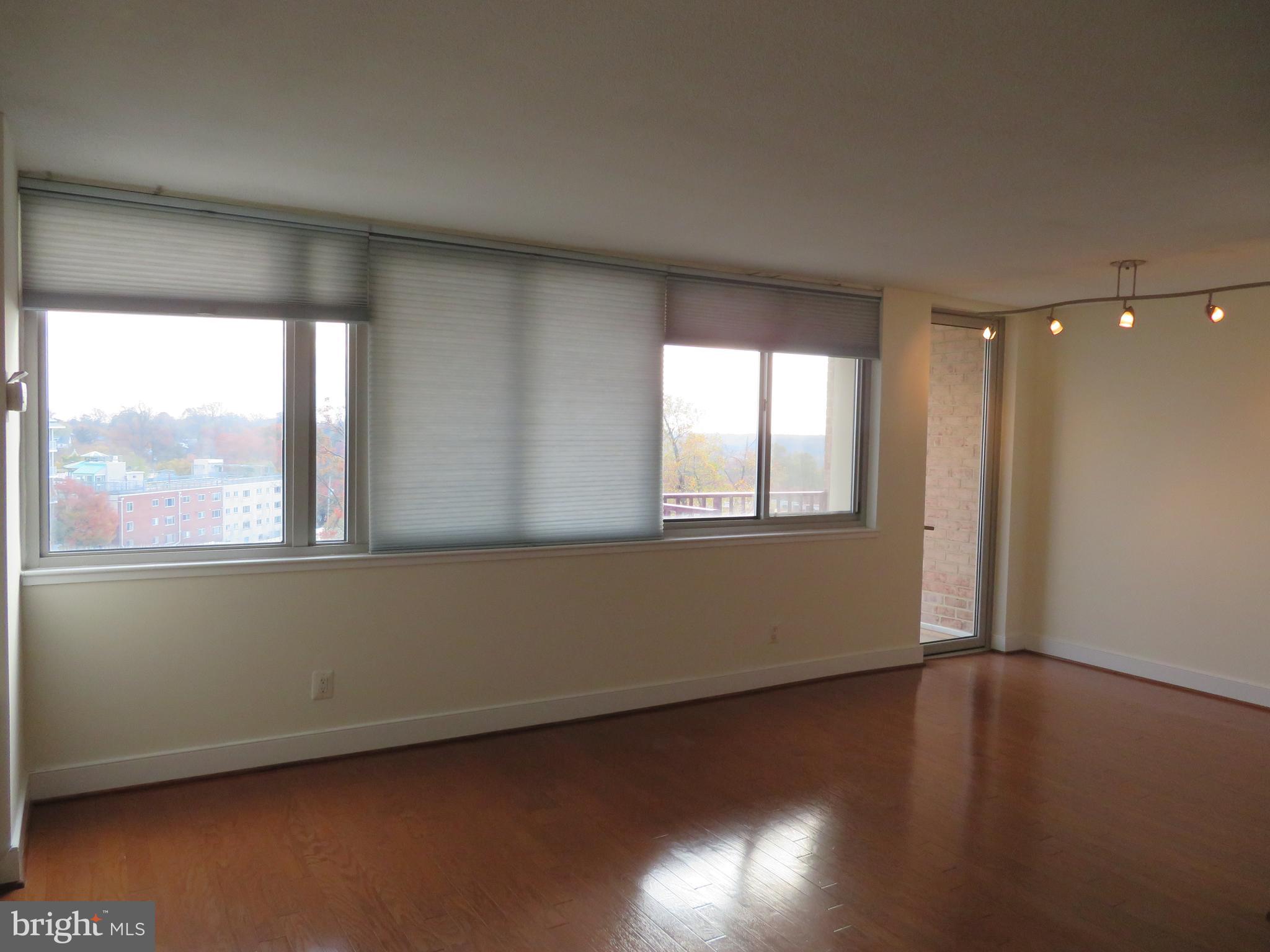 1220 Blair Mill Road, Unit 809 Silver Spring, MD 20910 - Photo 29 of 66 an empty room with wooden floor and windows