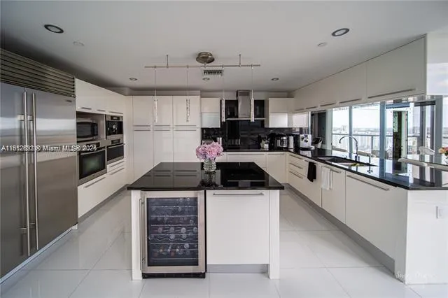 a view of a living room with furniture