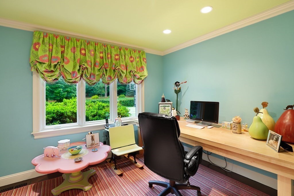 37 Autumn Road Weston, MA 02493 - Photo 11 of 42 a view of a workspace with furniture and a window
