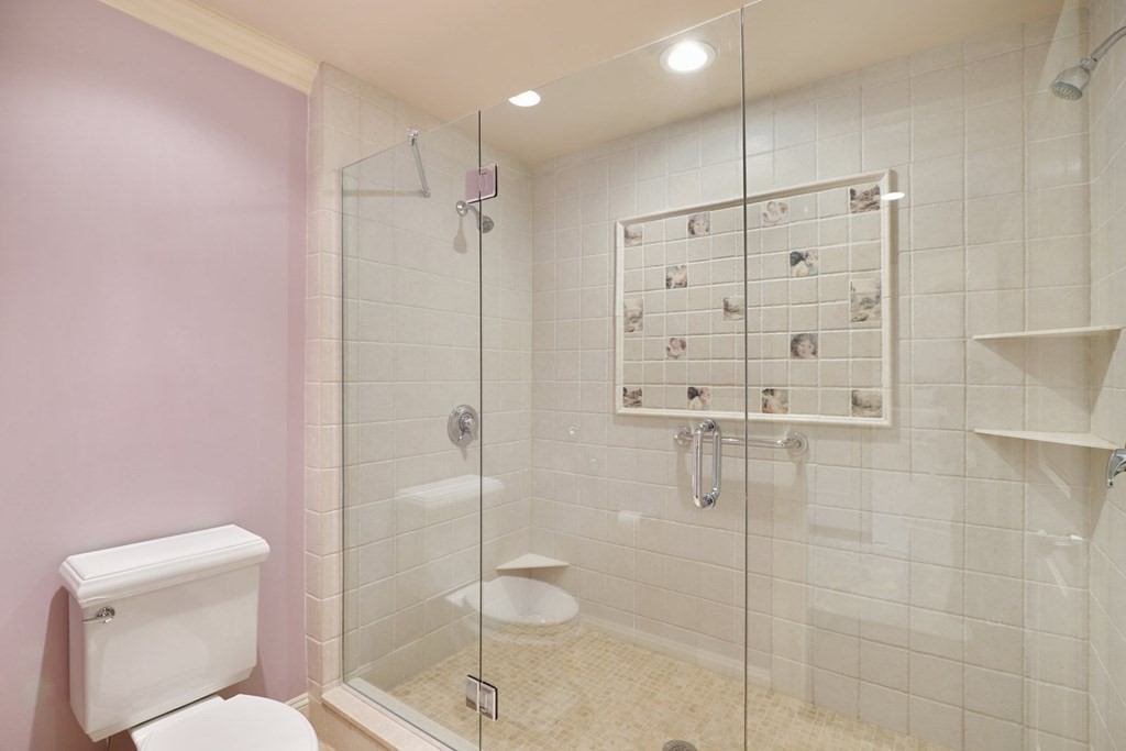 37 Autumn Road Weston, MA 02493 - Photo 15 of 42 a bathroom with a shower a toilet and a sink