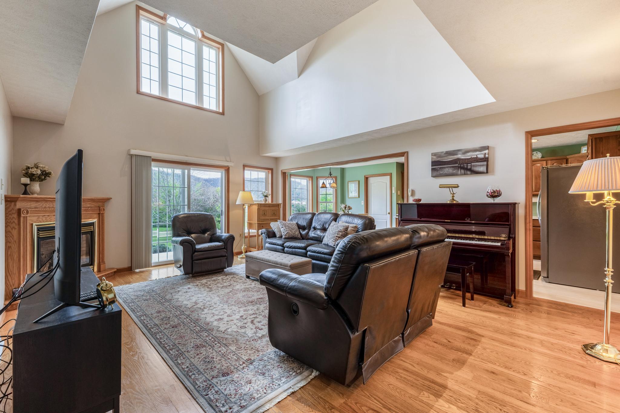 470 Millgate Road Bellefonte, PA 16823 - Photo 15 of 61 Great Room: Gas Fireplace, 17' ceilings