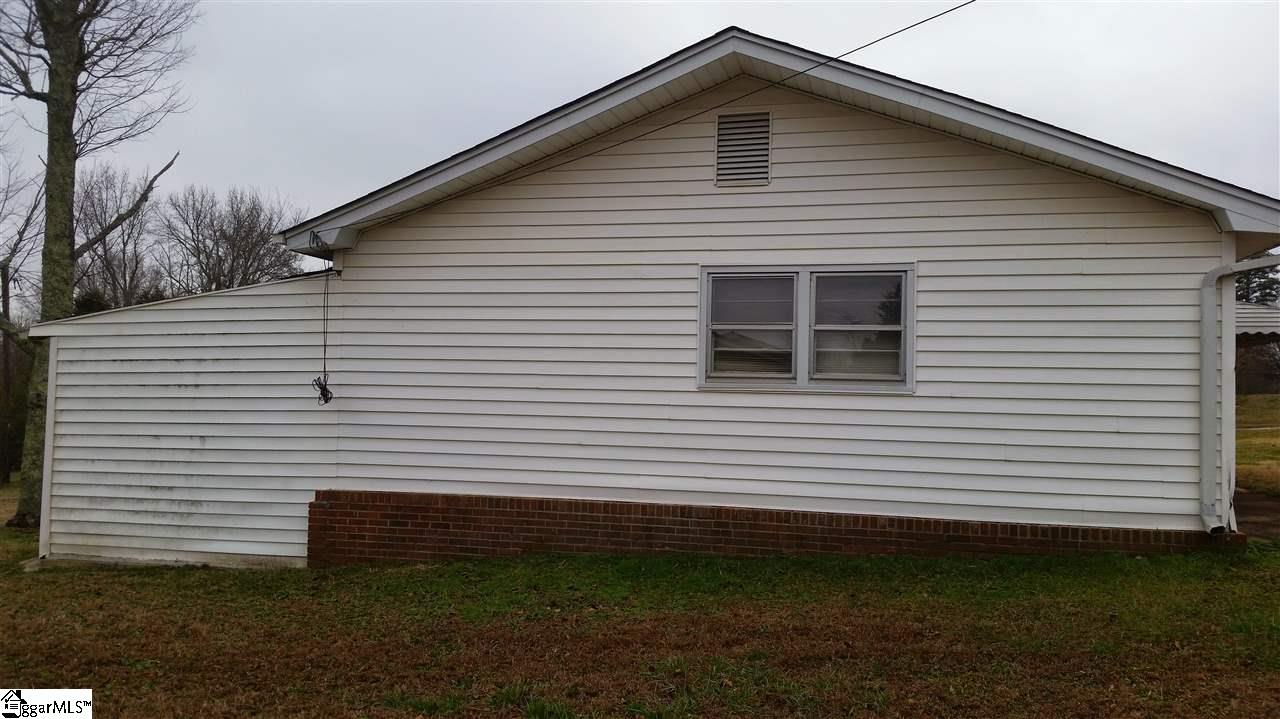 Left side of house