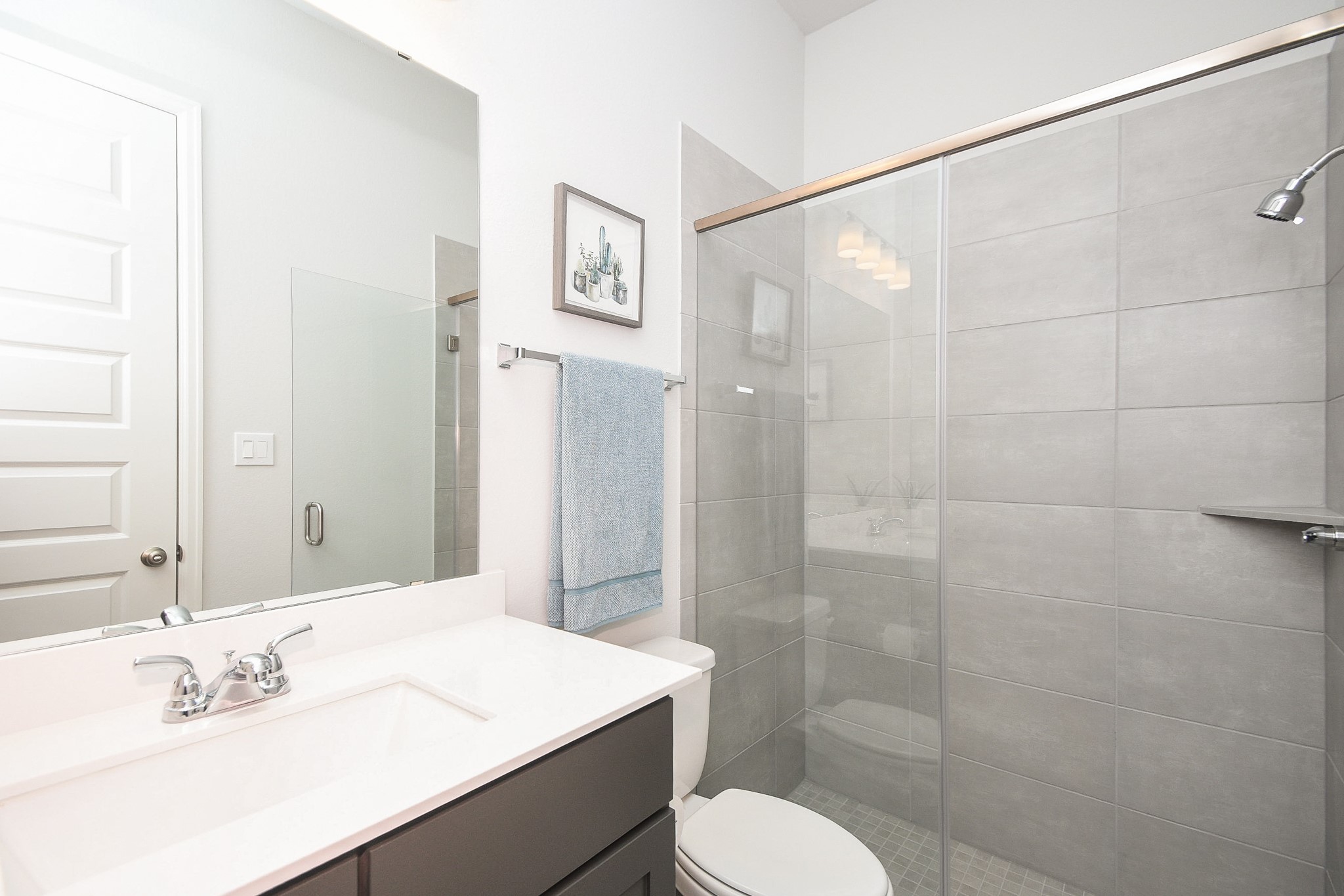 30314 Brook Point Fulshear, TX 77441 - Photo 32 of 38 24x12 shower tile in guest en-suite