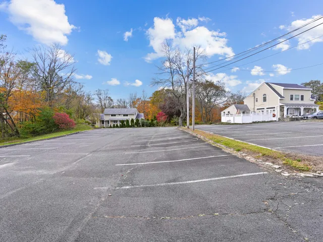 a view of a volley ball court