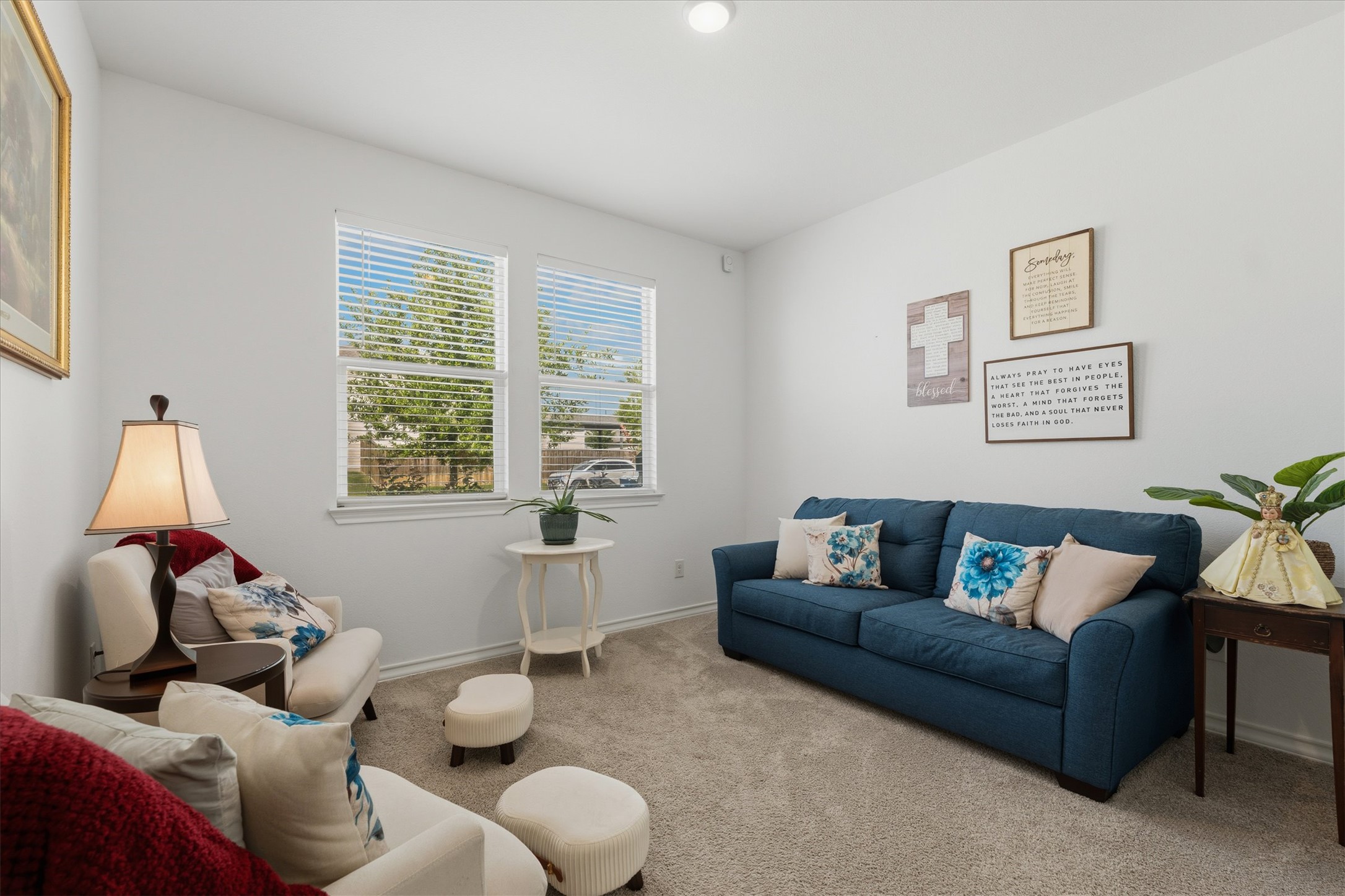 1000 Moose Road Hutto, TX 78634 - Photo 14 of 29 Carpeted living room featuring baseboards