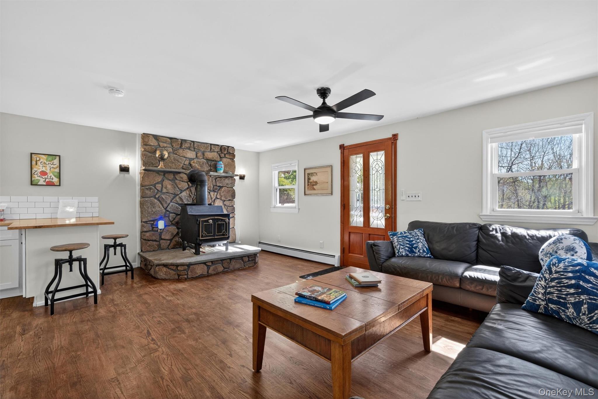 35 Yaun Road Livingston Manor, NY 12758 - Photo 10 of 38 a living room with furniture a air conditioner vent and a window
