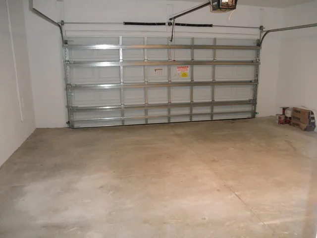 a view of a room with storage