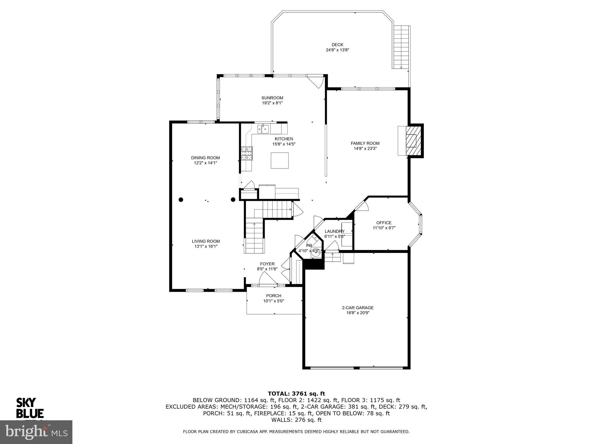 1309 Murray Downs Way Reston, VA 20194 - Photo 60 of 63 Main-level Floorplan