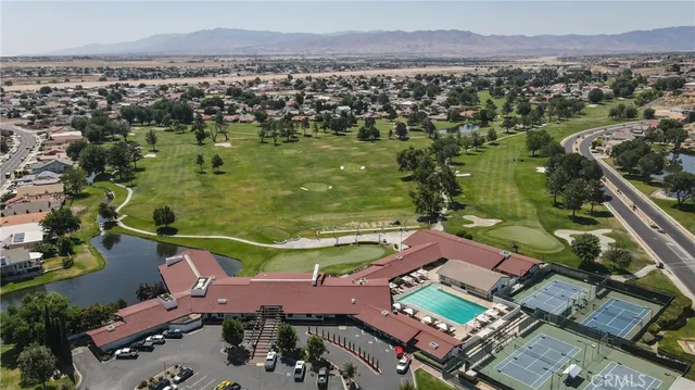 an aerial view of a city