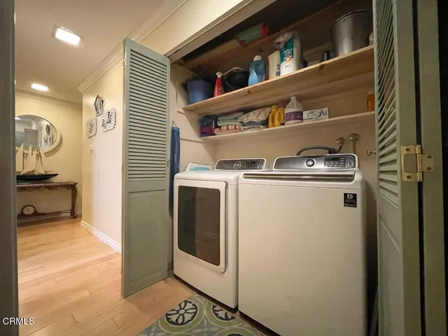 a view of washer and dryer