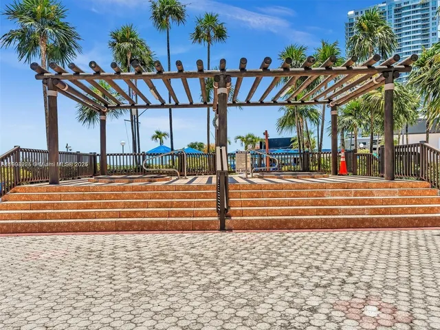 a view of a terrace with chairs