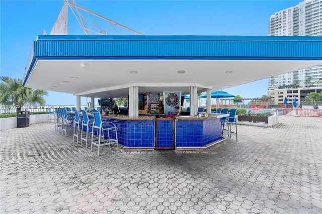 a view of outdoor space with seating