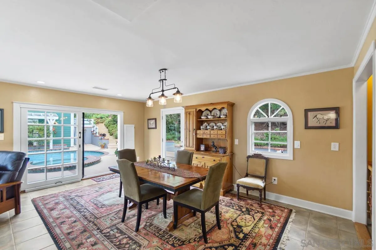 14770 High Valley Road Poway, CA 92064 - Photo 16 of 32 a view of a dining room with furniture window and outside view