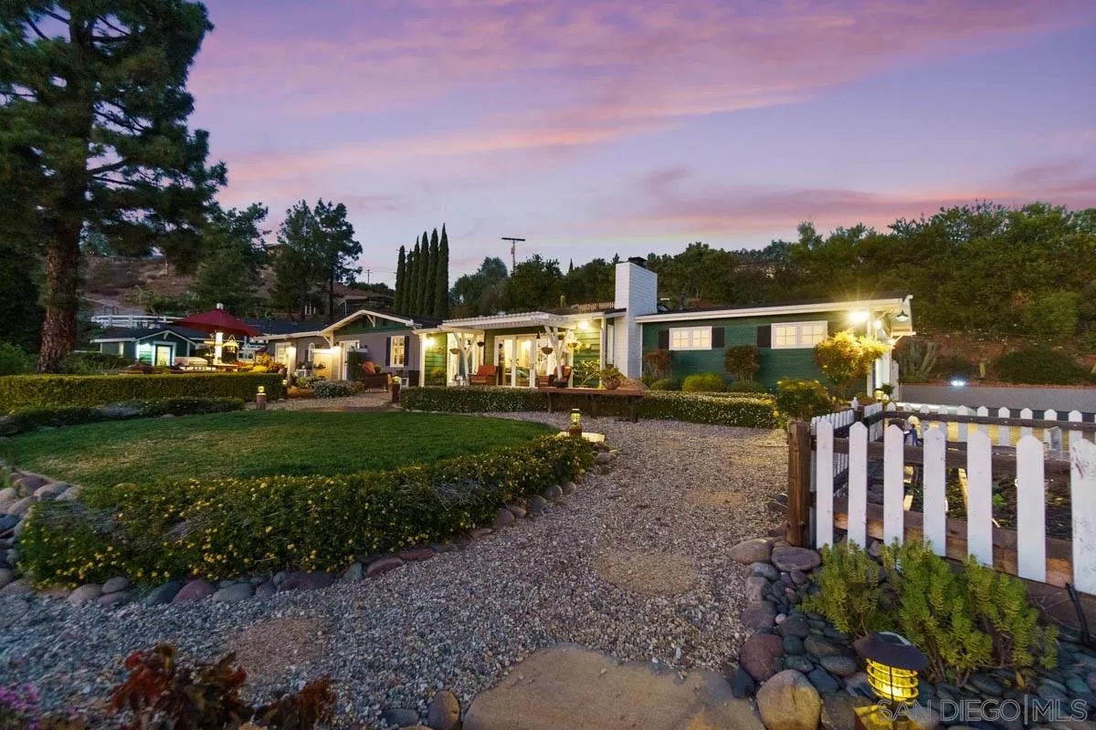 14770 High Valley Road Poway, CA 92064 - Photo 6 of 32 a view of a garden with houses