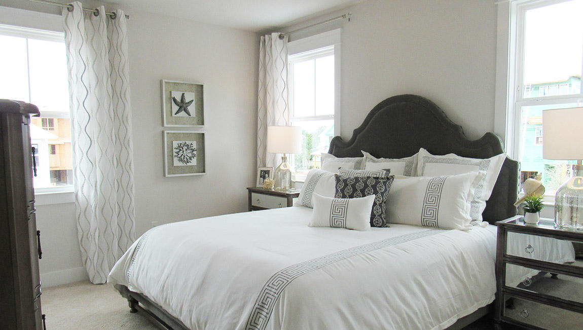 44 Grande Pointe Drive Inlet Beach, FL 32461 - Photo 23 of 54 a bedroom with bed and a painting on the wall