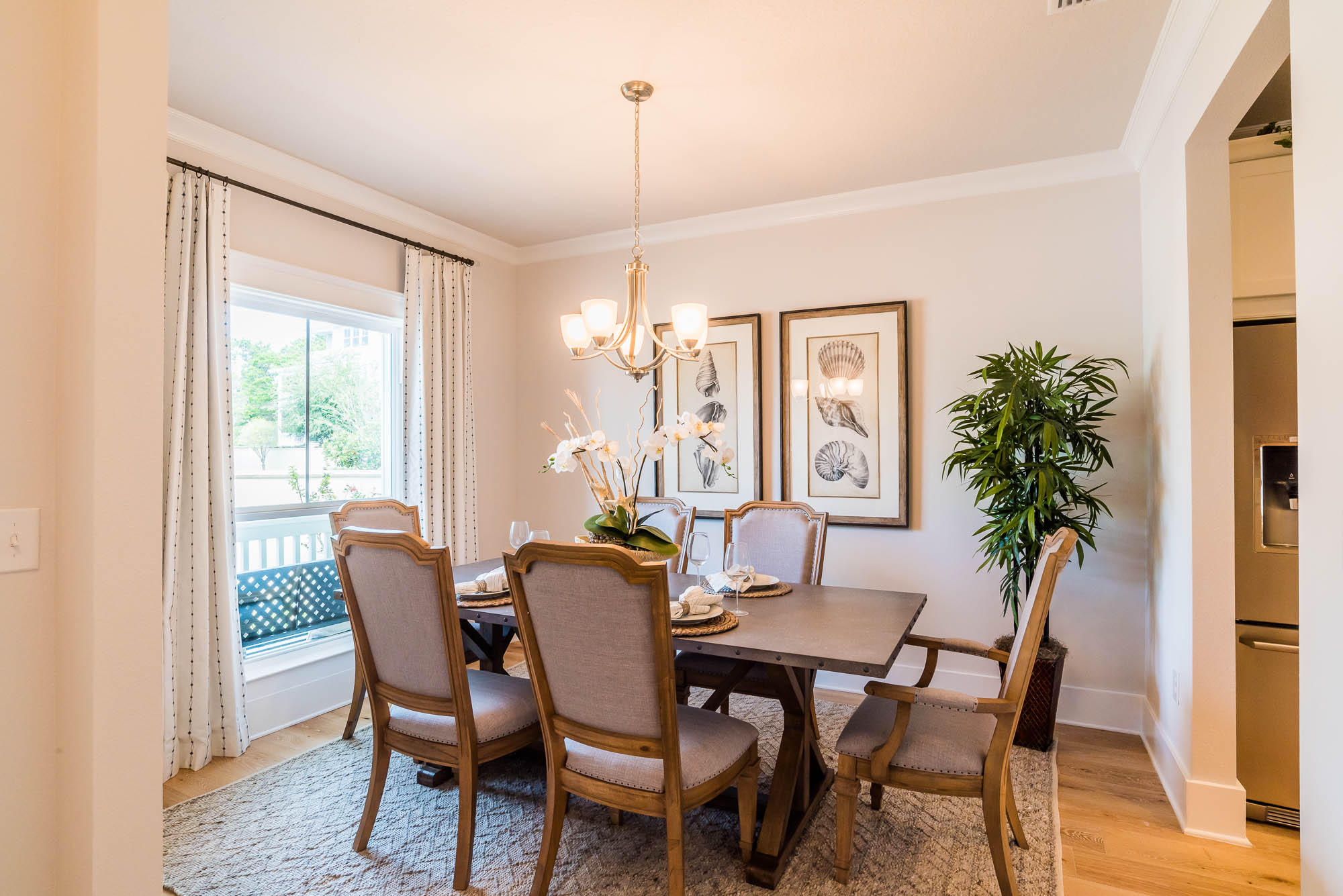 44 Grande Pointe Drive Inlet Beach, FL 32461 - Photo 30 of 54 a view of a dining room with furniture window and wooden floor