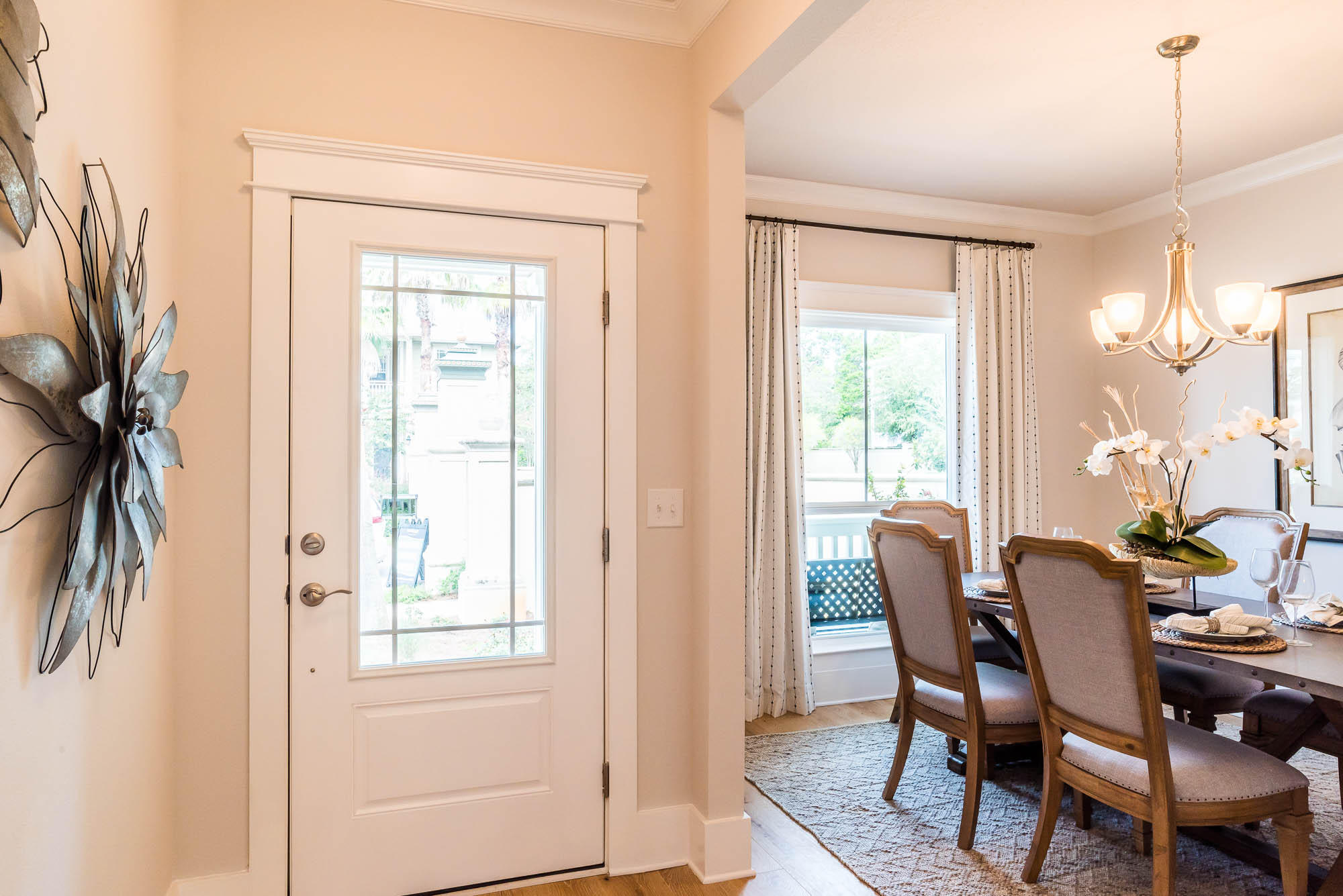 44 Grande Pointe Drive Inlet Beach, FL 32461 - Photo 31 of 54 a view of a dining room with furniture and a window