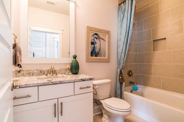 44 Grande Pointe Drive Inlet Beach, FL 32461 - Photo 38 of 54 a bathroom with a sink a toilet and a bathtub