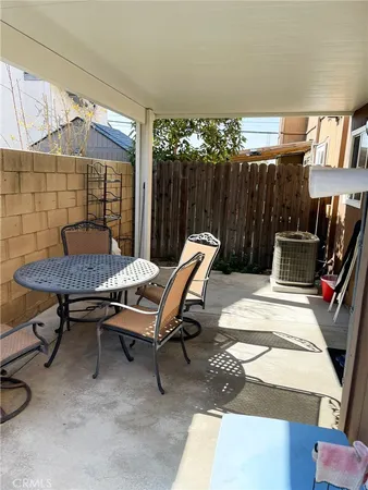 a outdoor space with furniture