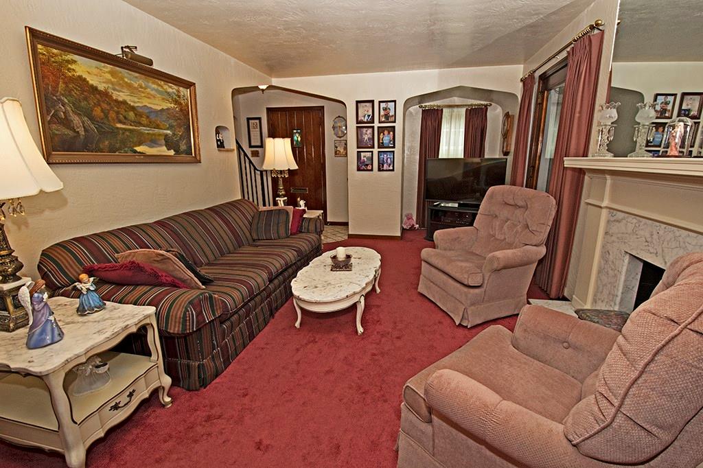 2463 Laketon Road Pittsburgh, PA 15221 - Photo 8 of 15 Living Room, Decorative Fireplace