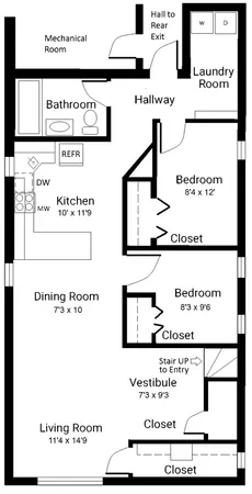 $1,650 | 5134 West Henderson Street, Unit G, Chicago, IL 60641