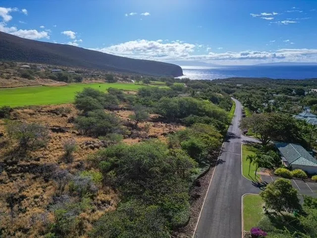 a view of an outdoor space with mountain view