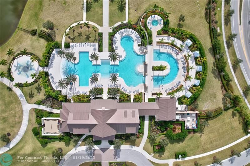 1000 Hookline Circle Loxahatchee, FL 33470 - Photo 96 of 98 an aerial view of residential house with outdoor space and swimming pool