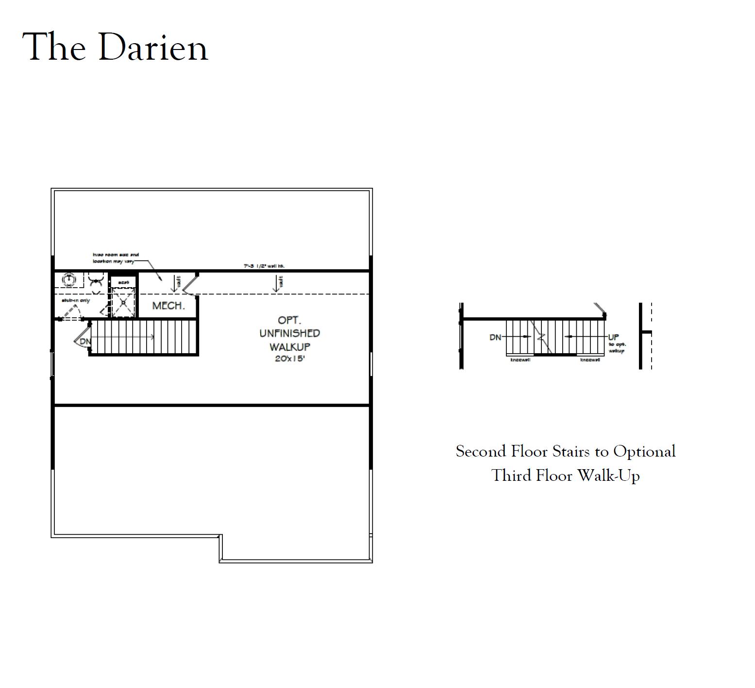 1260 Logbook Lane Mount Pleasant, SC 29466 - Photo 5 of 5 Darien Third Floor Unfinished