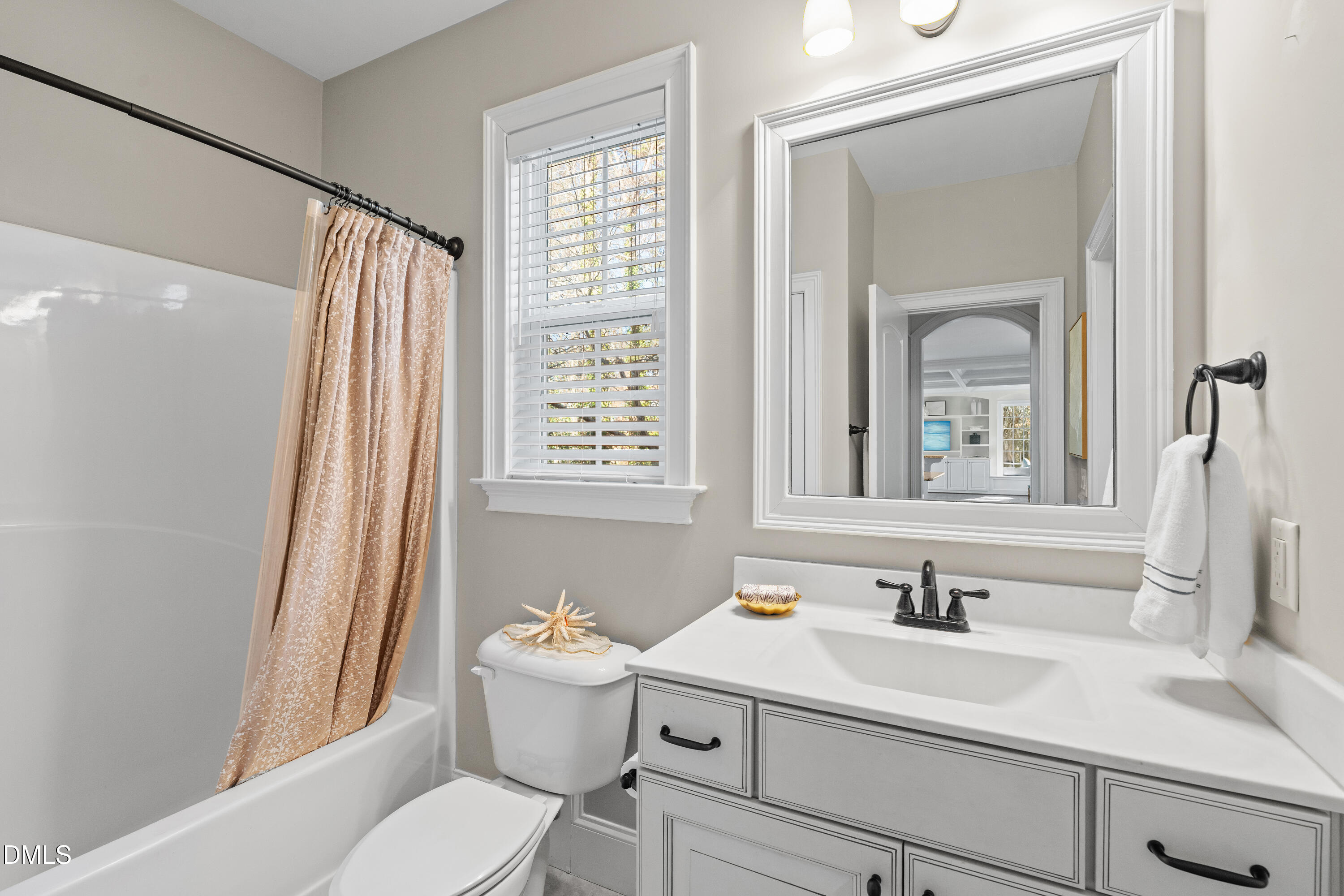3353 Cheswick Drive Raleigh, NC 27609 - Photo 22 of 53 a bathroom with a sink vanity mirror and toilet