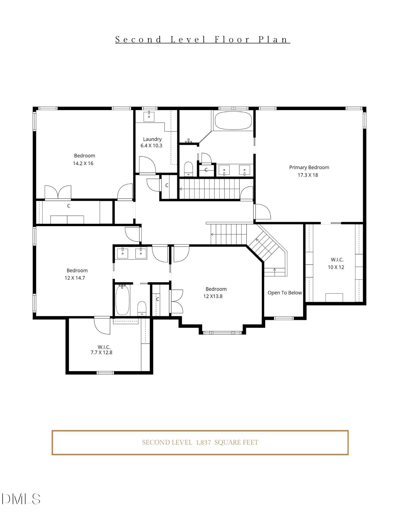 3353 Cheswick Drive Raleigh, NC 27609 - Photo 52 of 53 Floor Plan (2)