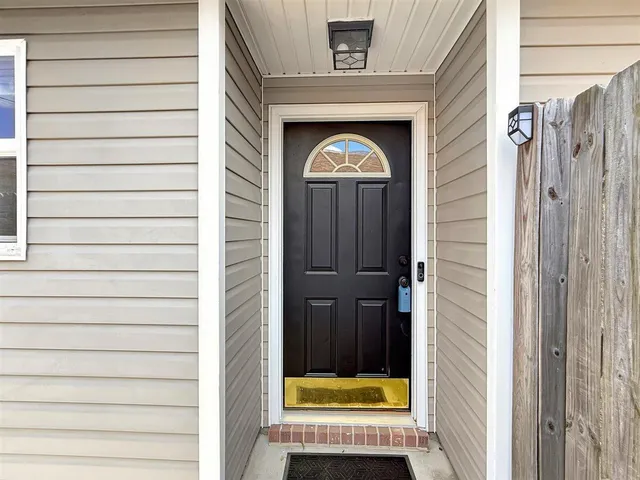 a view of front door