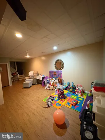 a bedroom with furniture and a bed