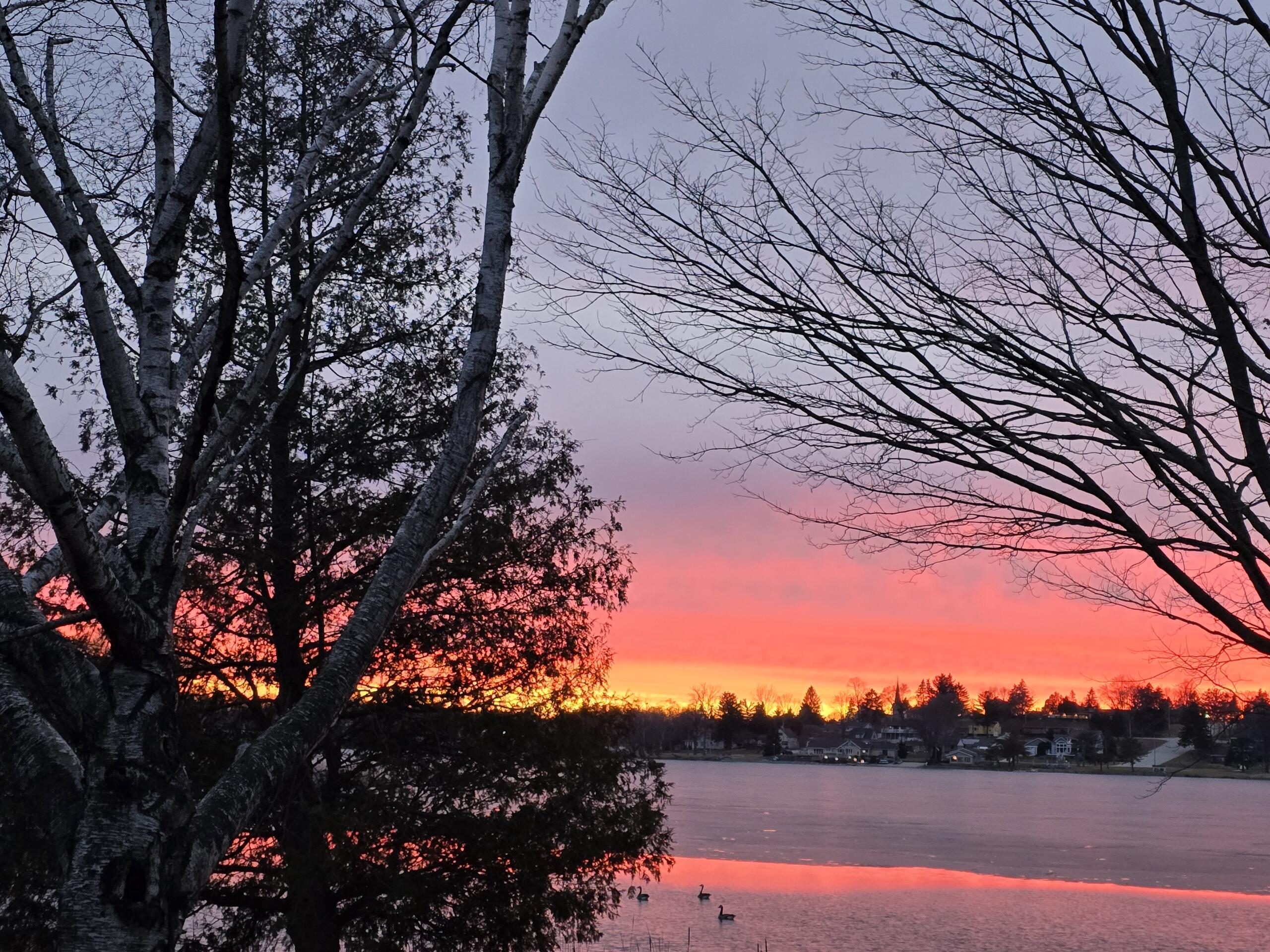 151 East Shore Drive Random Lake, WI 53075 - Photo 47 of 65 Sunset view