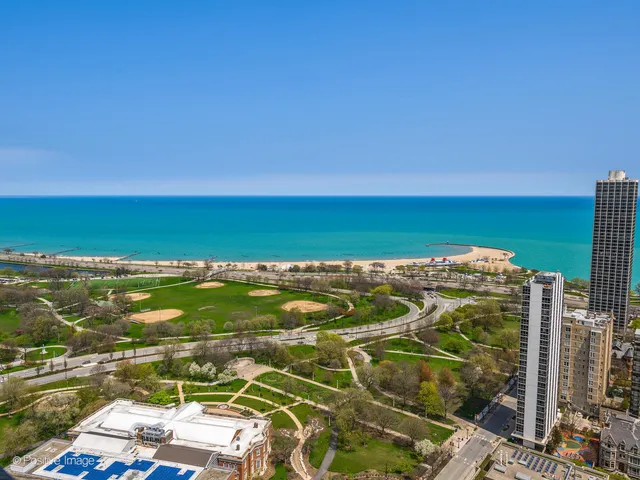 a view of city and ocean