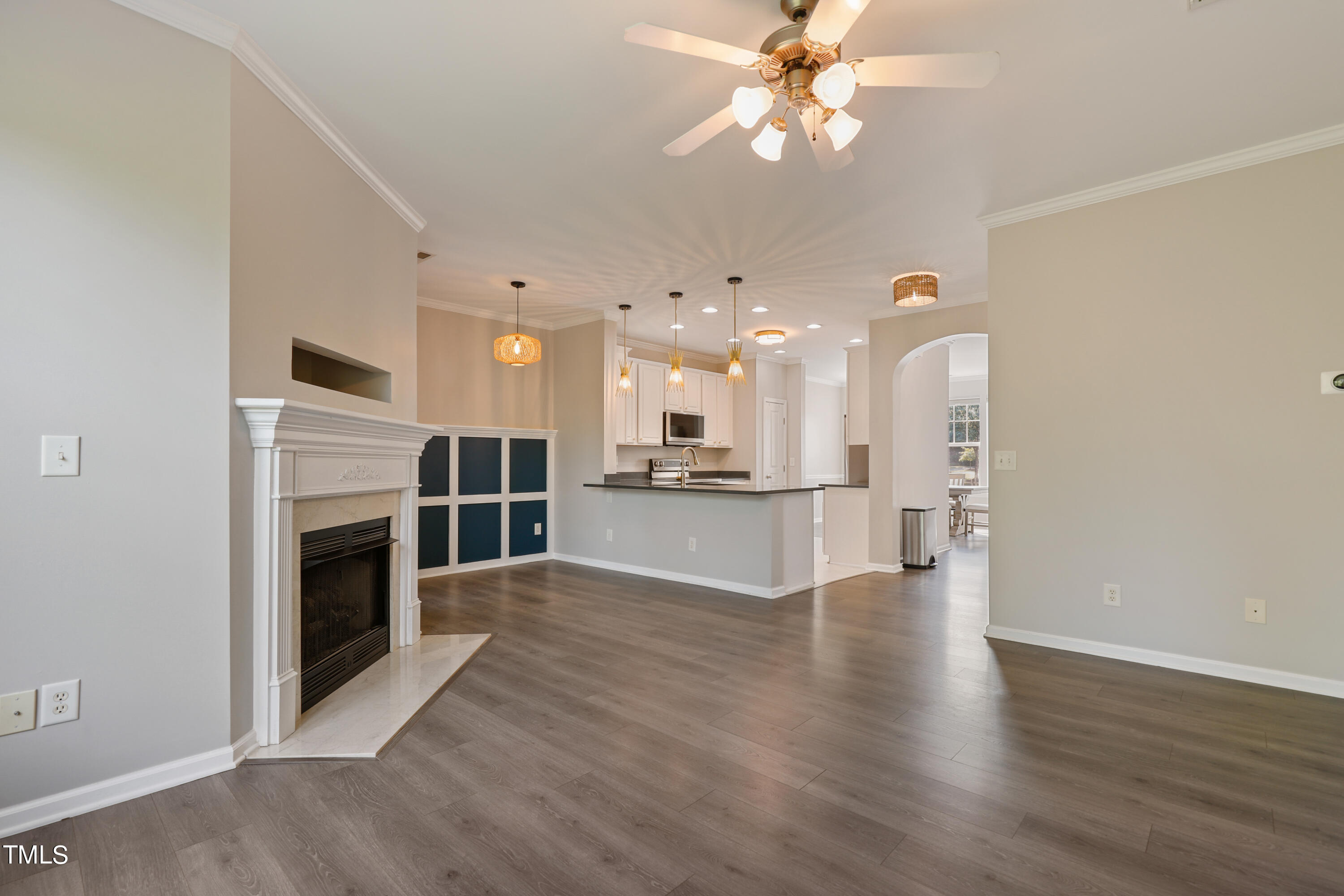 5925 Cameo Glass Way Raleigh, NC 27612 - Photo 8 of 38 Living room / Breakfast room and kitchen