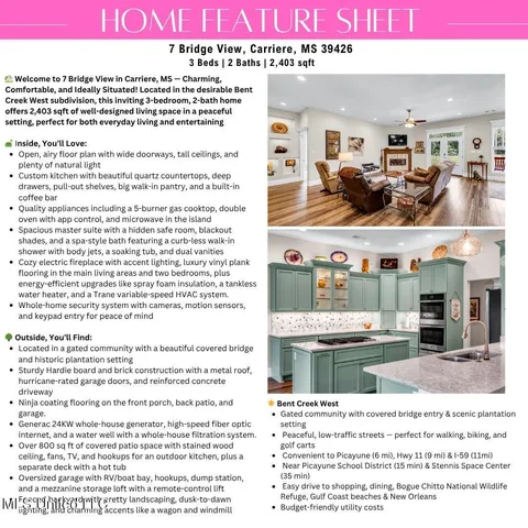 $599,000 | 7 Bridge View, Carriere, MS 39426