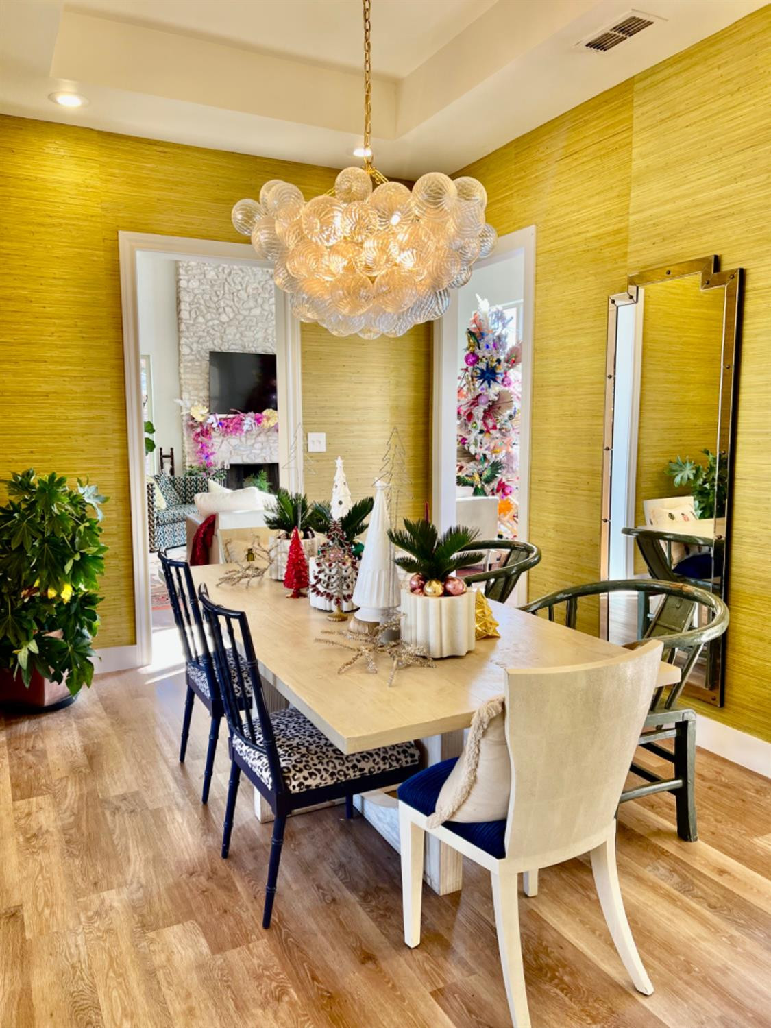 5902 112th Street Lubbock, TX 79424 - Photo 24 of 47 a view of a dining room with furniture and wooden floor