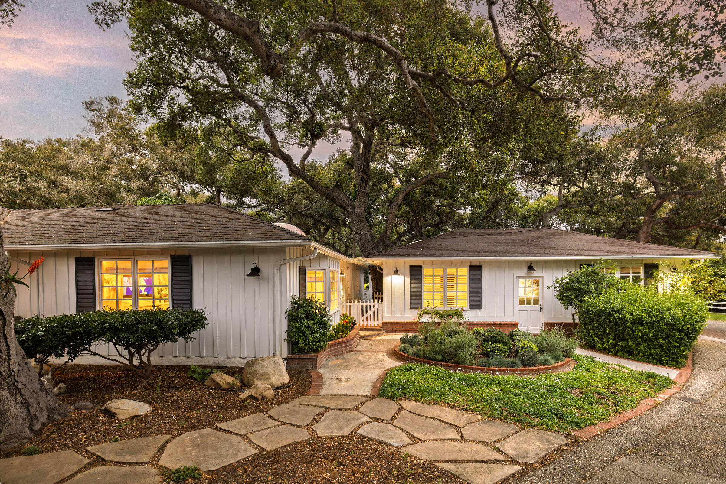 636 Oak Grove Drive Montecito, CA 93108 - Photo 16 of 17 a front view of house with yard and green space