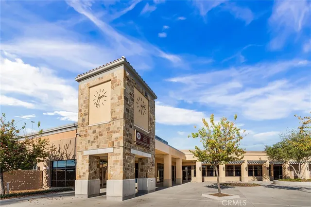 a row of palm trees and a park